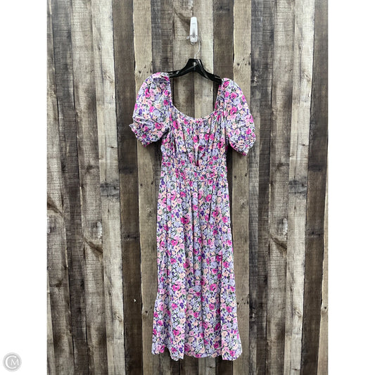 Dress Casual Maxi By Lush In Floral Print, Size: S