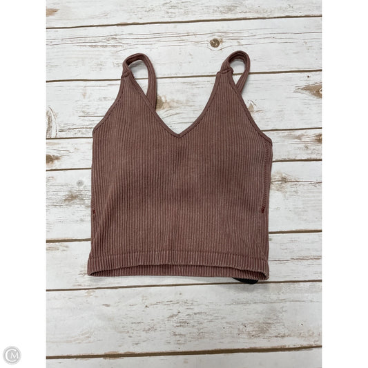 Top Sleeveless By Wishlist In Brown, Size: M