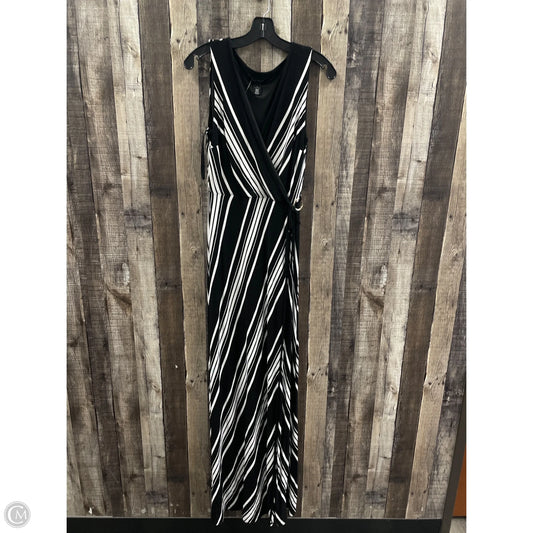 Dress Casual Maxi By White House Black Market In Black & White, Size: S