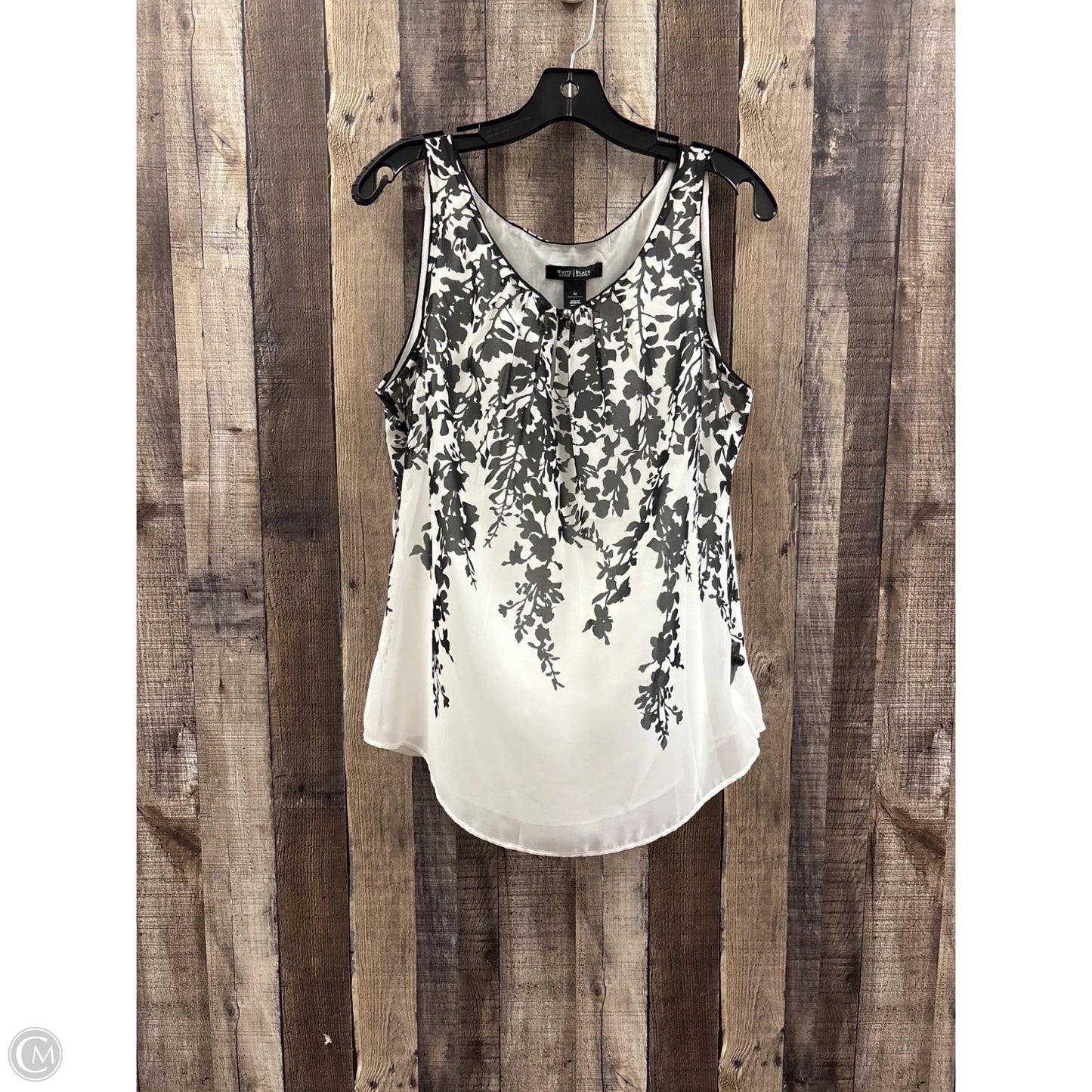 Top Sleeveless By White House Black Market In Black & White, Size: M