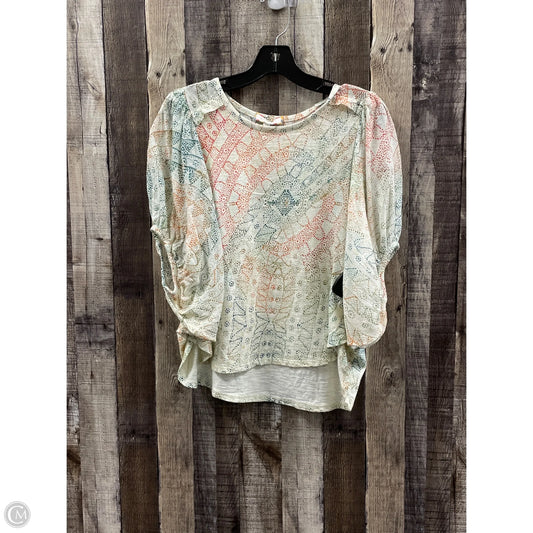Top Short Sleeve By Eri + Ali In Multi-colored, Size: Xs