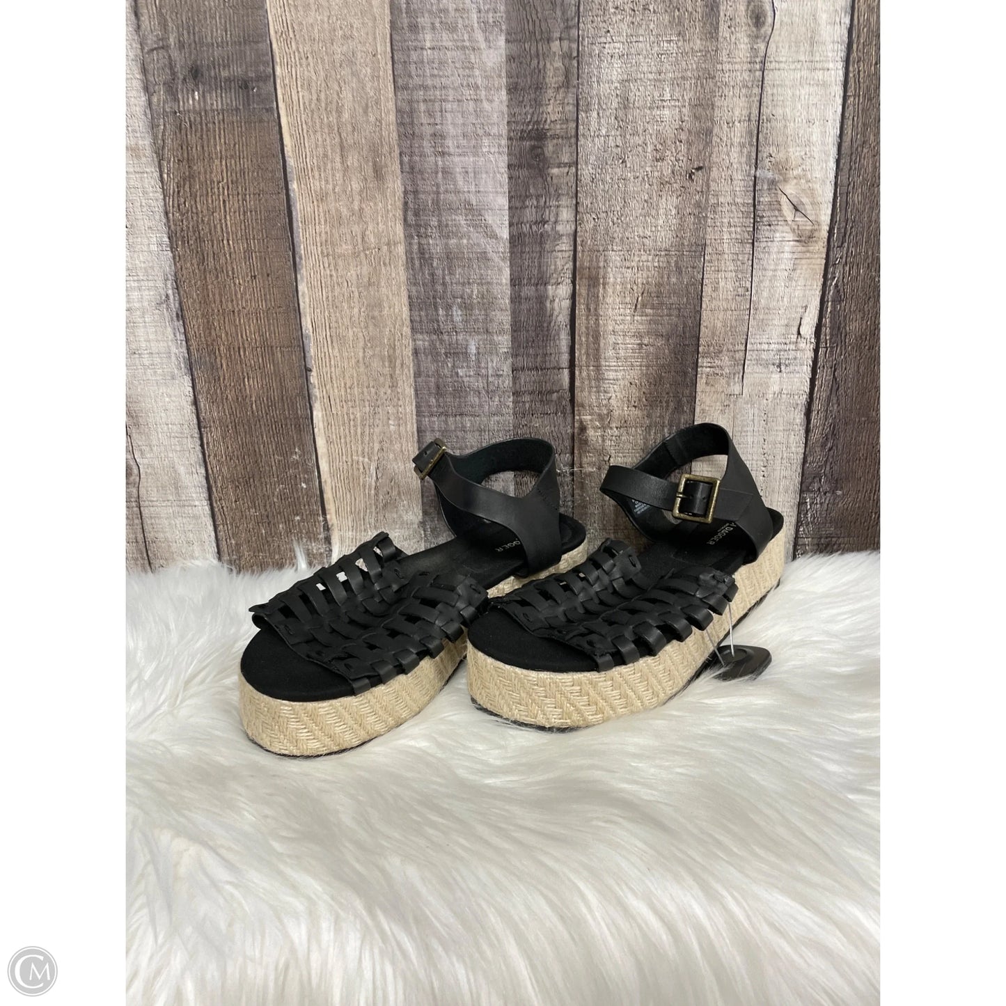 Sandals Heels Wedge By Kelsi Dagger In Black, Size: 9.5
