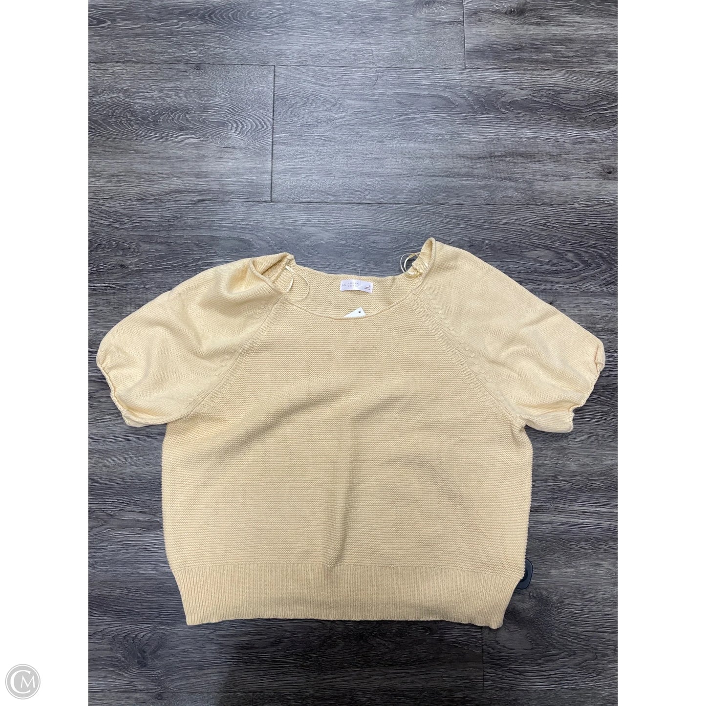 Sweater Short Sleeve By Lc Lauren Conrad In Yellow, Size: L