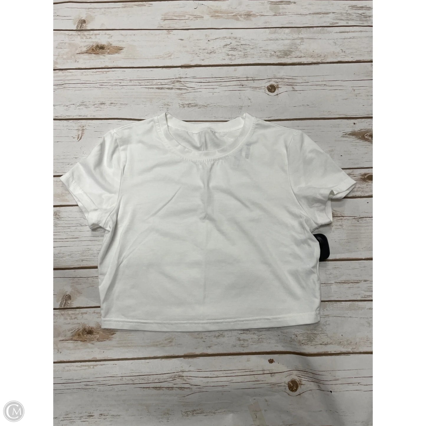 Top Short Sleeve By Cmf In White, Size: M