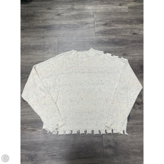 Sweater By Peach Love Cream California In Cream, Size: L