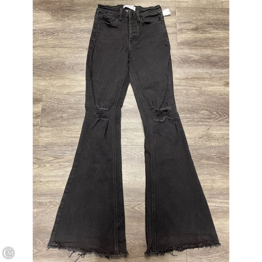Jeans Flared By Vervet In Black Denim, Size: 2