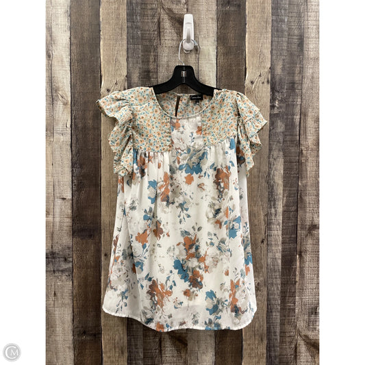 Top Short Sleeve By Buckle Black In Multi-colored, Size: S