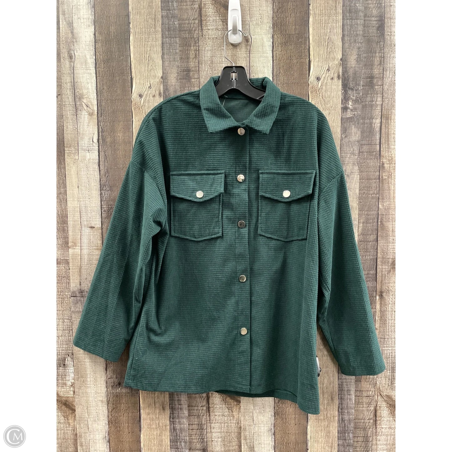 Top Long Sleeve By Emery Rose In Green, Size: M