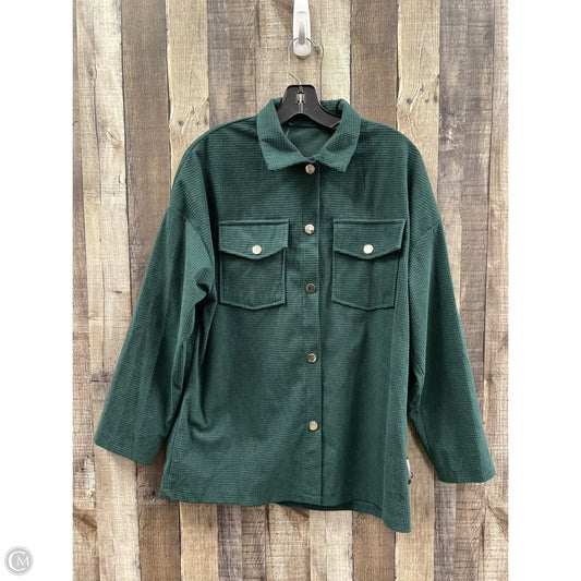 Top Long Sleeve By Emery Rose In Green, Size: M
