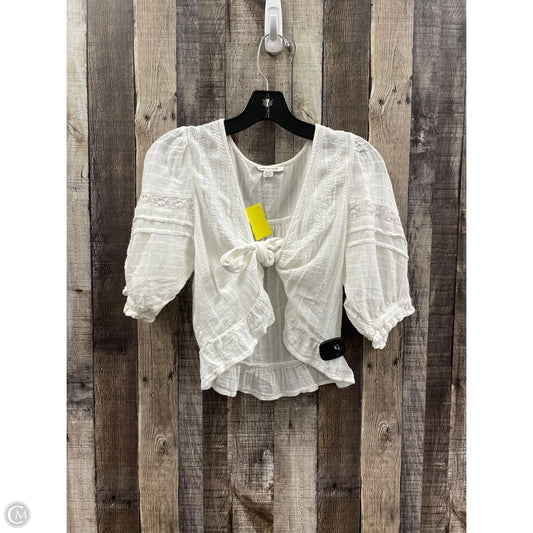 Top Short Sleeve By American Eagle In White, Size: S