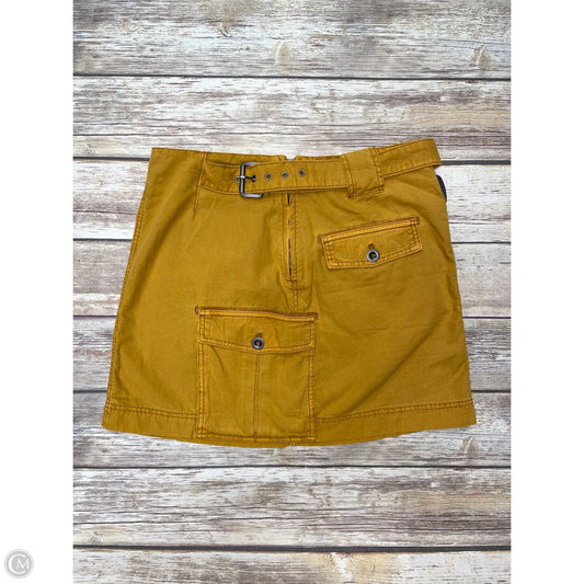 Skirt Mini & Short By Free People In Gold, Size: S
