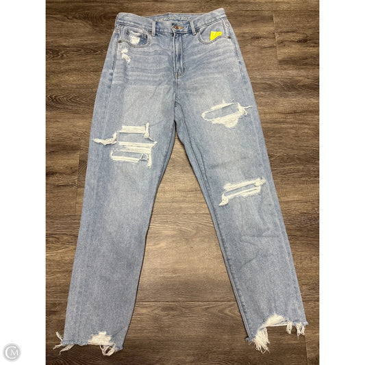 Jeans Straight By American Eagle In Blue, Size: 6