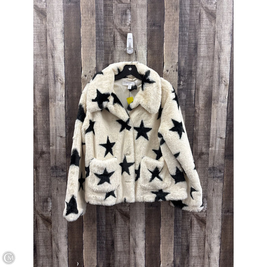 Coat Faux Fur & Sherpa By Popsugar In Multi-colored, Size: L
