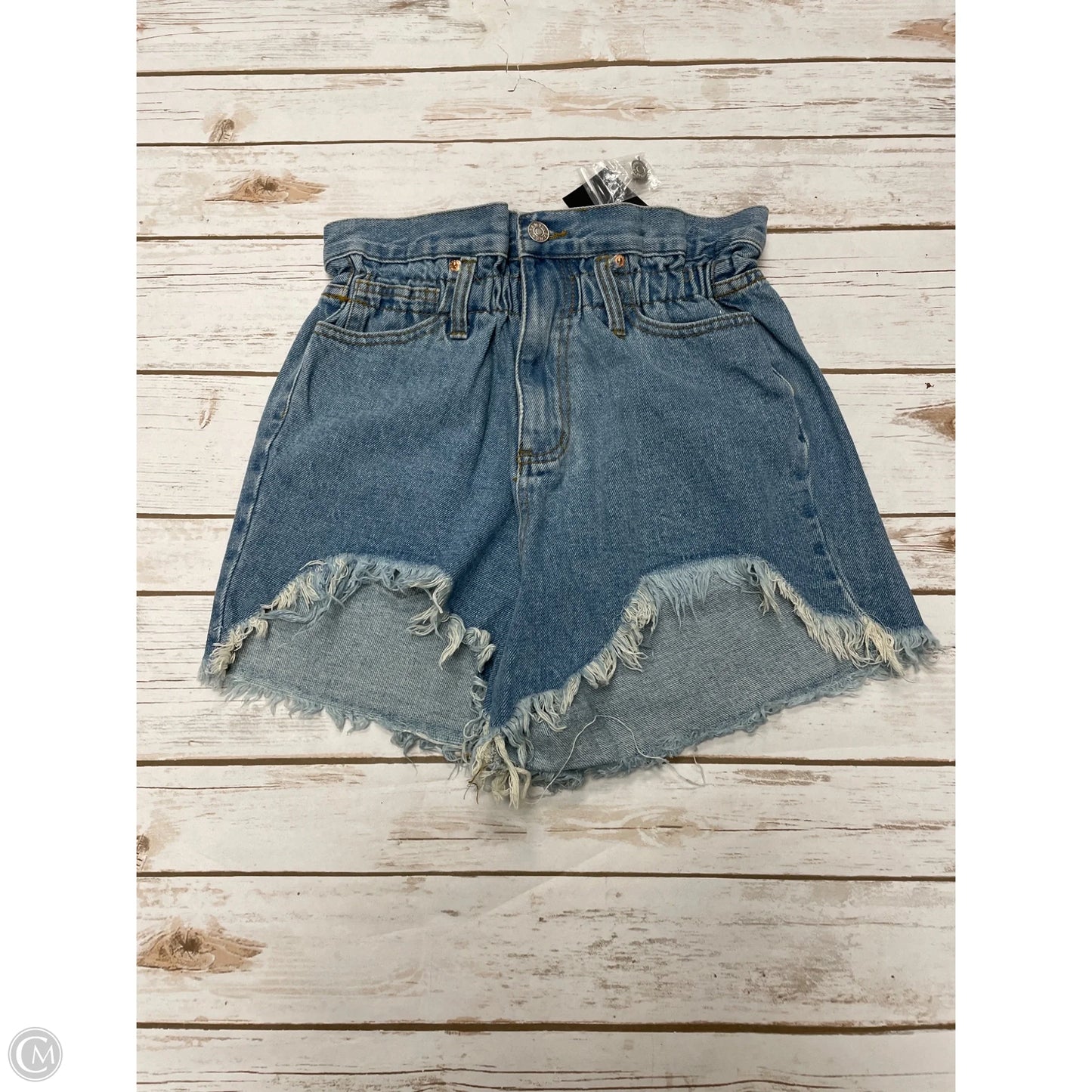 Shorts By Fashion Nova In Blue Denim, Size: S
