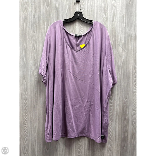 Top Short Sleeve By Ellos In Purple, Size: 5