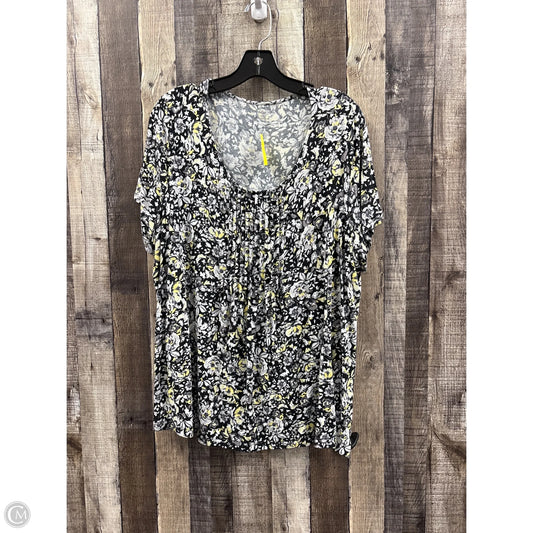 Top Short Sleeve By Croft And Barrow In Multi-colored, Size: 2x