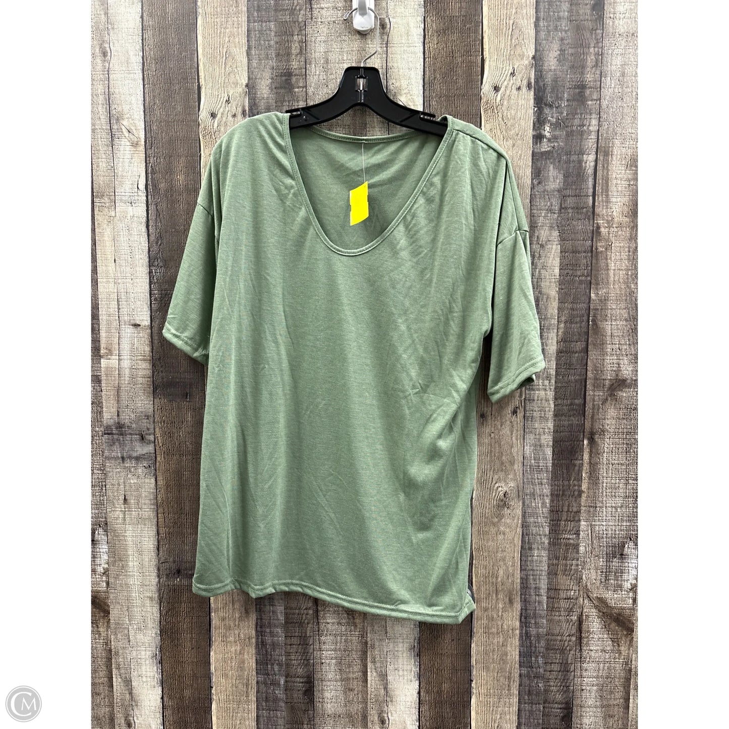 Top Short Sleeve By Cmf In Green, Size: Xl