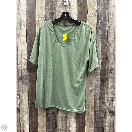 Top Short Sleeve By Cmf In Green, Size: Xl