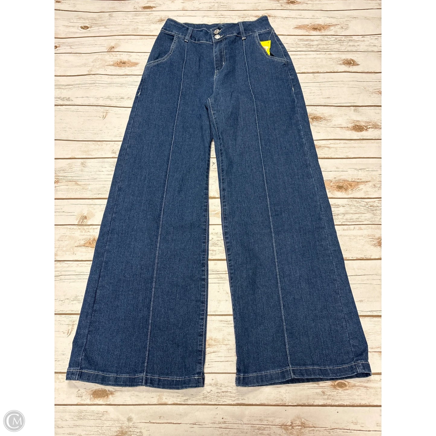 Jeans Wide Leg By Cmf In Blue Denim, Size: 4