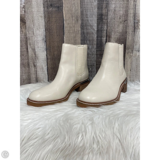Boots Ankle Heels By Vince Camuto In Cream, Size: 8