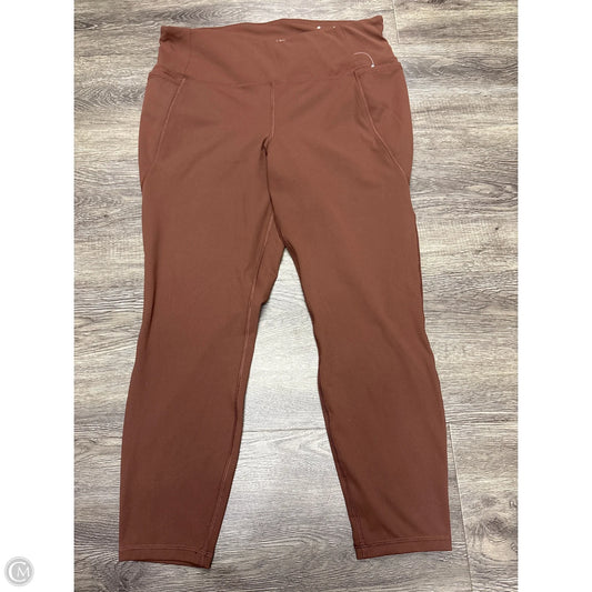 Pants Leggings By Lane Bryant In Brown, Size: 18