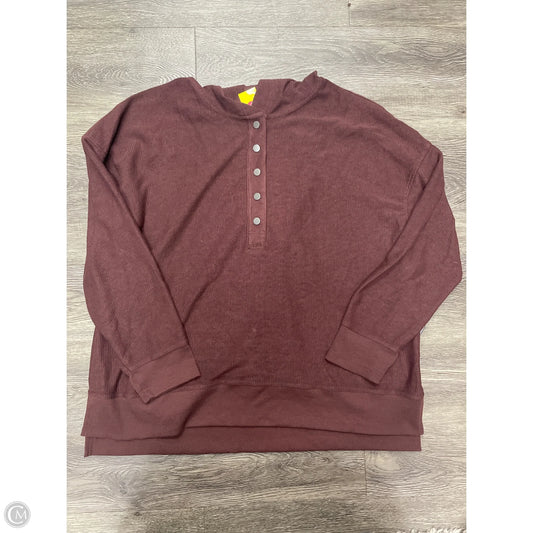 Sweatshirt Hoodie By Maurices In Maroon, Size: Xl
