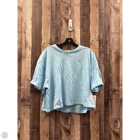 Athletic Top Short Sleeve By Athleta In Blue, Size: Xl
