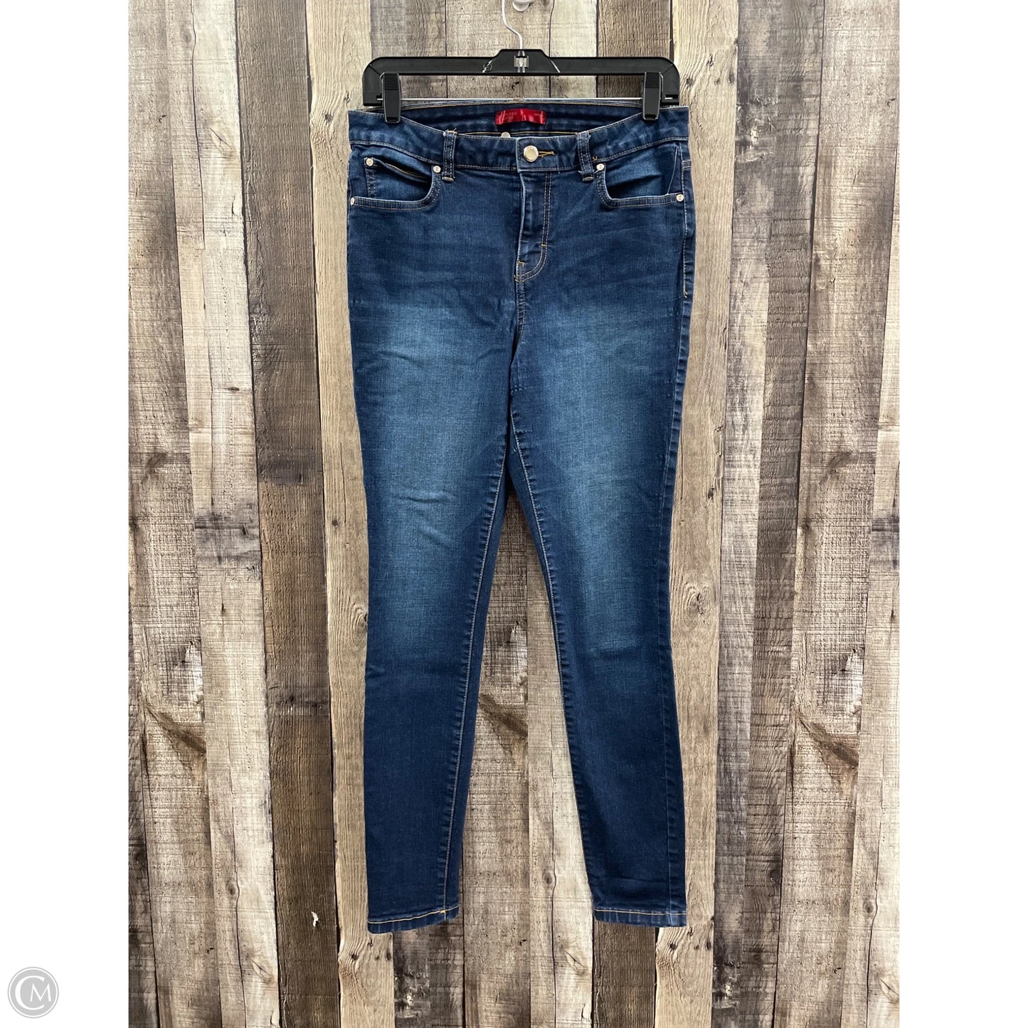 Jeans Skinny By Jennifer Lopez In Blue Denim, Size: 12