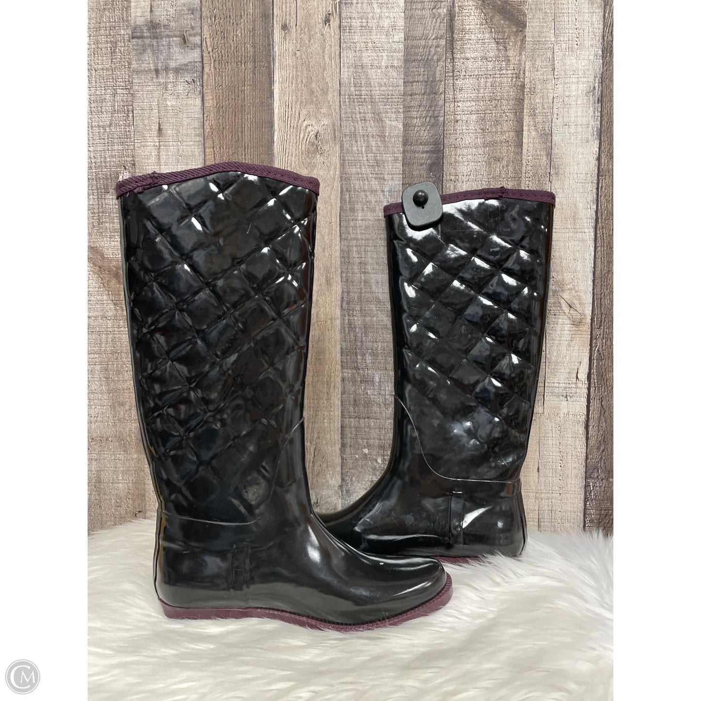 Boots Rain By Tommy Hilfiger In Black, Size: 8