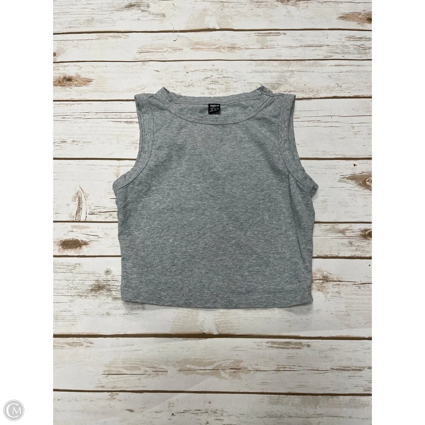Top Sleeveless Basic By Shein In Grey, Size: Xs