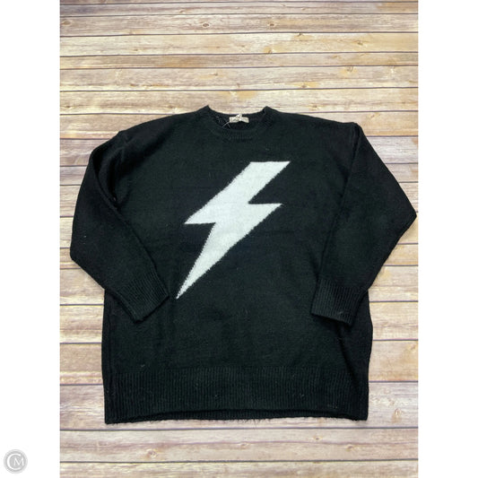 Sweater By Eesome In Black & White, Size: M
