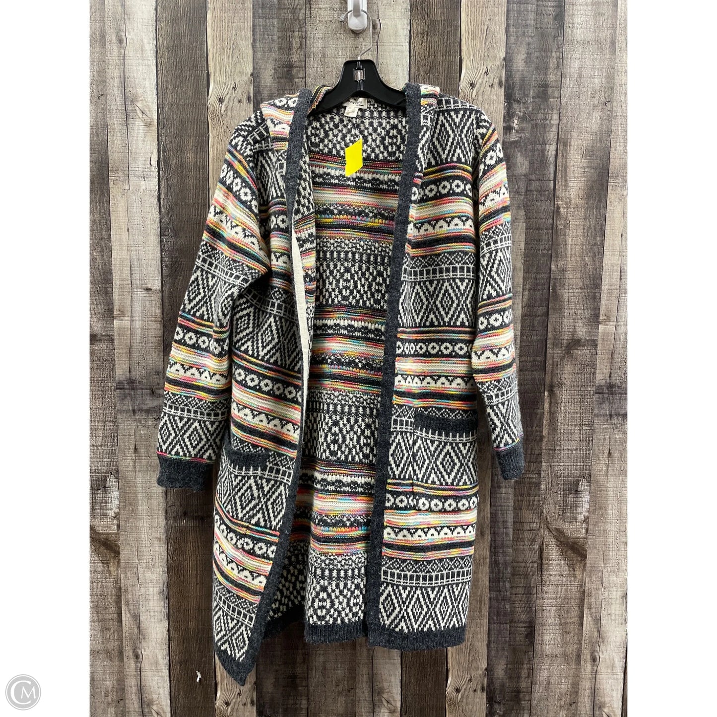 Sweater Cardigan By Monteau In Multi-colored, Size: S