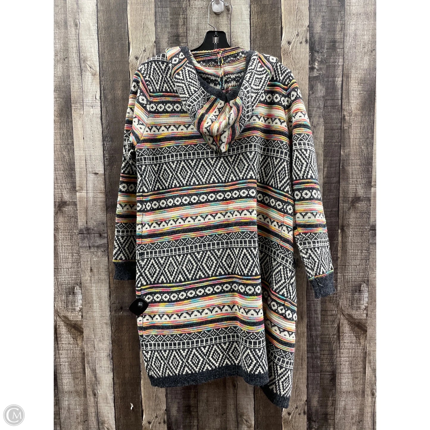 Sweater Cardigan By Monteau In Multi-colored, Size: S