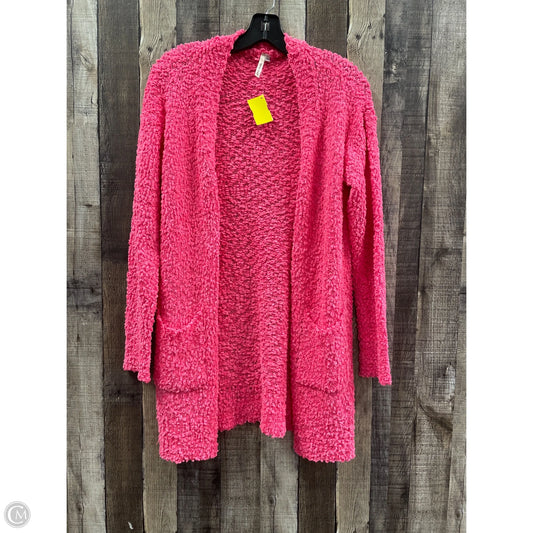 Sweater Cardigan By Cme In Pink, Size: M