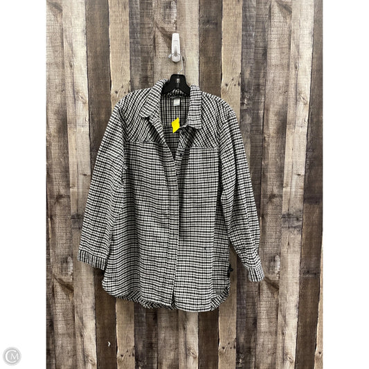 Jacket Shirt By Duluth Trading In Black & White, Size: Xxl