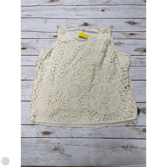 Top Sleeveless By Maurices In Cream, Size: Xxl