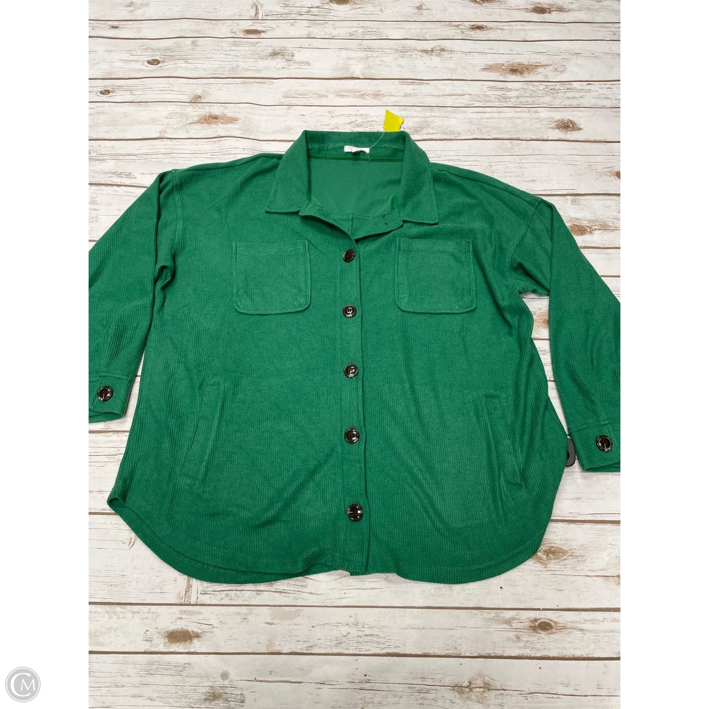 Top Long Sleeve By Maurices In Green, Size: Xxl