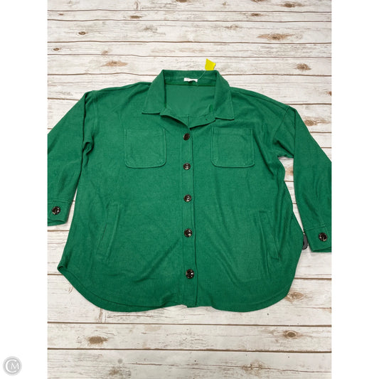 Top Long Sleeve By Maurices In Green, Size: Xxl
