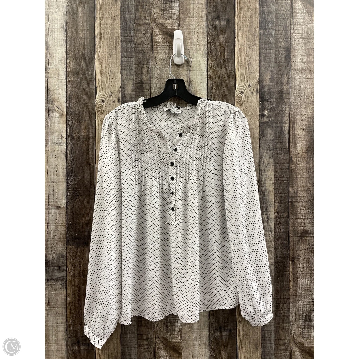 Top Long Sleeve By Maison Damelie In White, Size: M