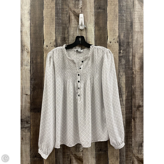 Top Long Sleeve By Maison Damelie In White, Size: M