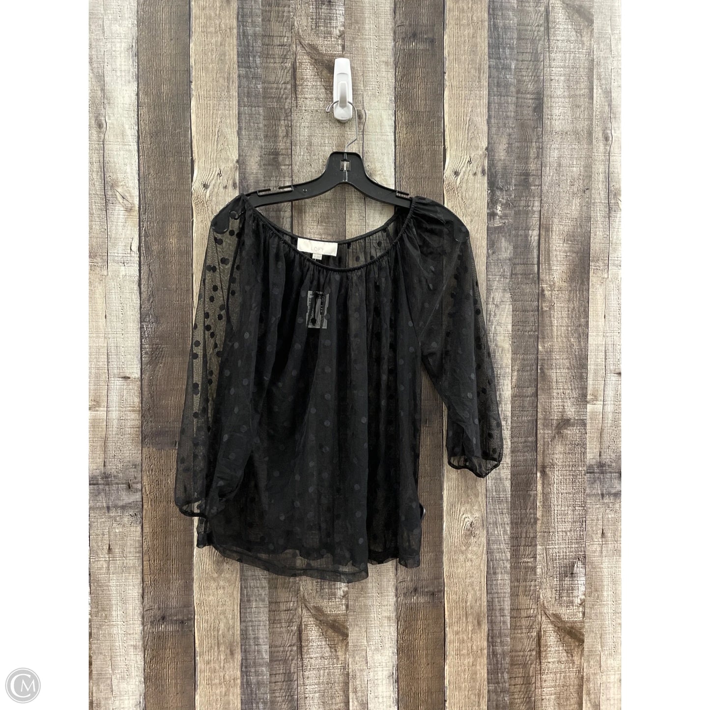 Top Long Sleeve By Loft In Black, Size: Xs