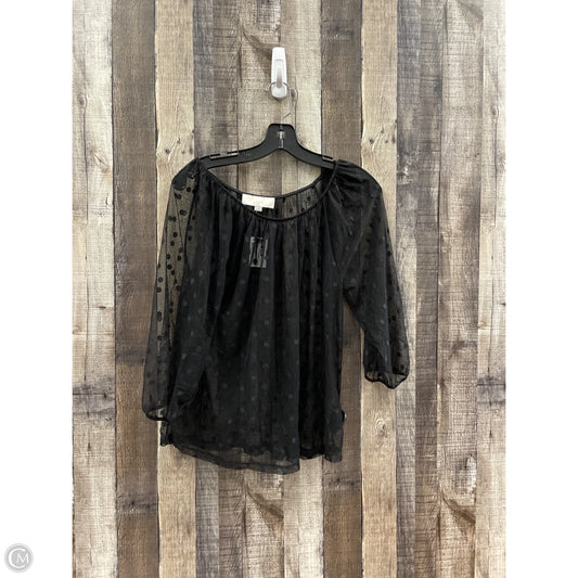 Top Long Sleeve By Loft In Black, Size: Xs