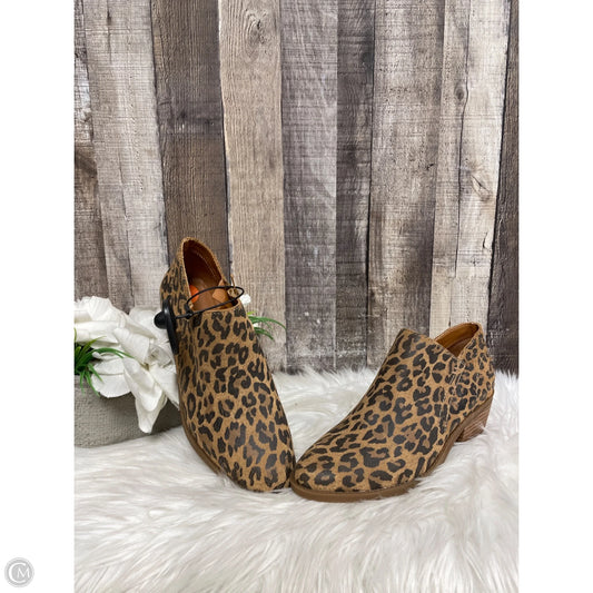 Boots Ankle Heels By Lucky Brand In Leopard Print, Size: 7