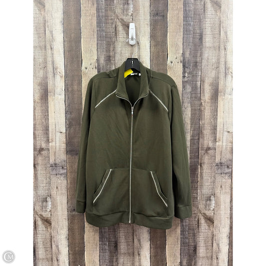Jacket Shirt By Chicos In Green, Size: Xl