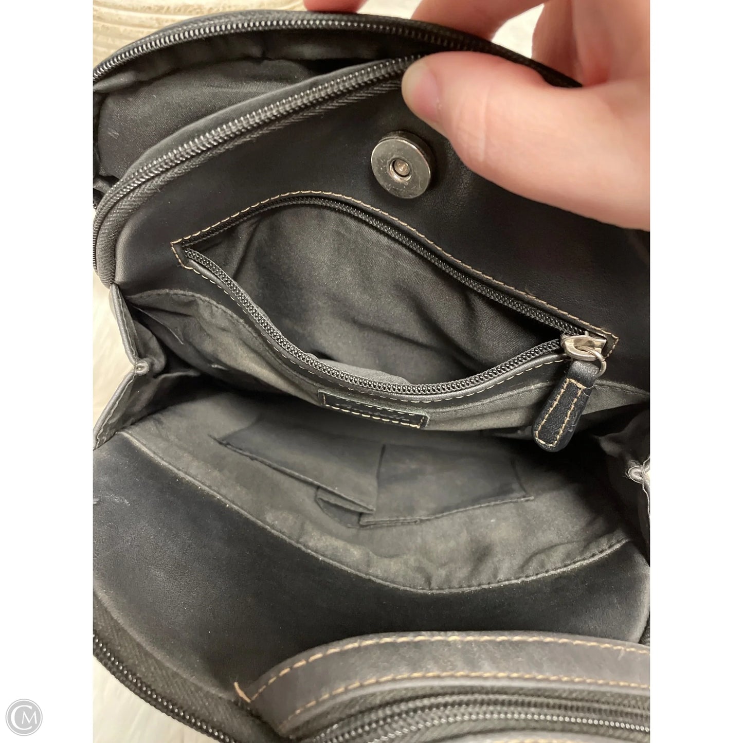 Backpack Leather By Cme, Size: Small