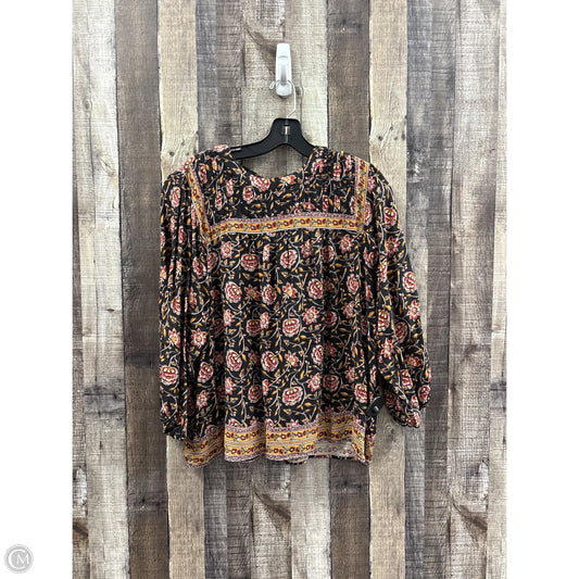 Top Long Sleeve By Knox Rose In Multi-colored, Size: Xl