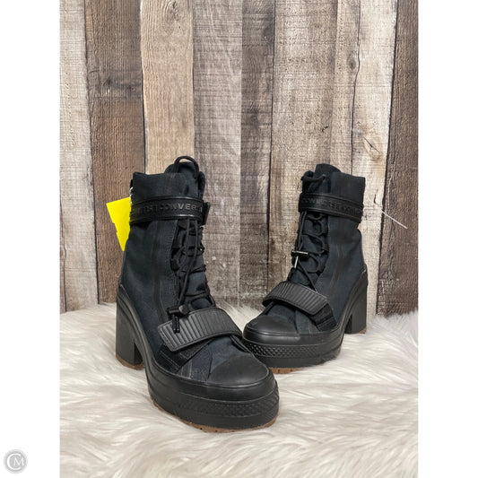 Boots Ankle Heels By Converse In Black, Size: 5.5