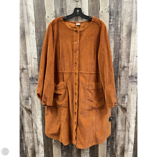 Dress Casual Midi By Poetry In Brown, Size: L