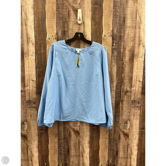 Top Long Sleeve By J. Crew In Blue, Size: Xl