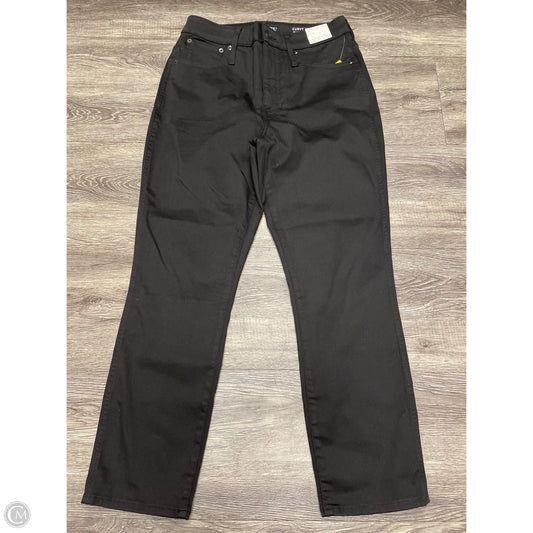 Jeans Straight By J. Crew In Black Denim, Size: 10
